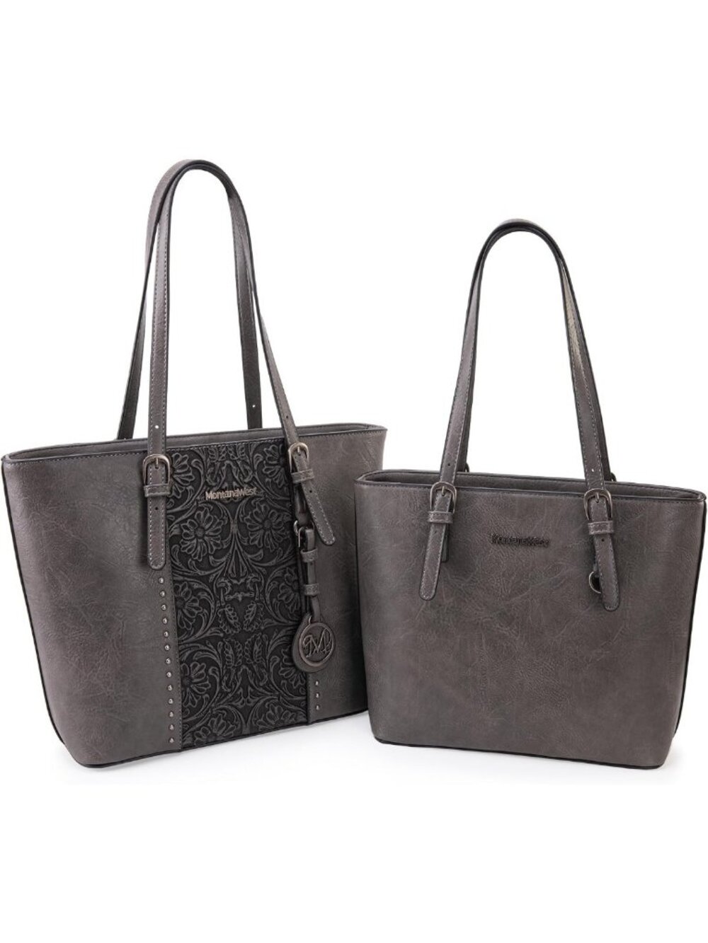 Stylish Embossed Tote Bag & Handbag Set for Women - 2-Piece Purse Collection